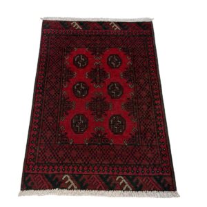 Size 120 x 80 cm Red Afghan Carpet