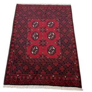 Size 180 x 80 cm Red Afghan Carpet